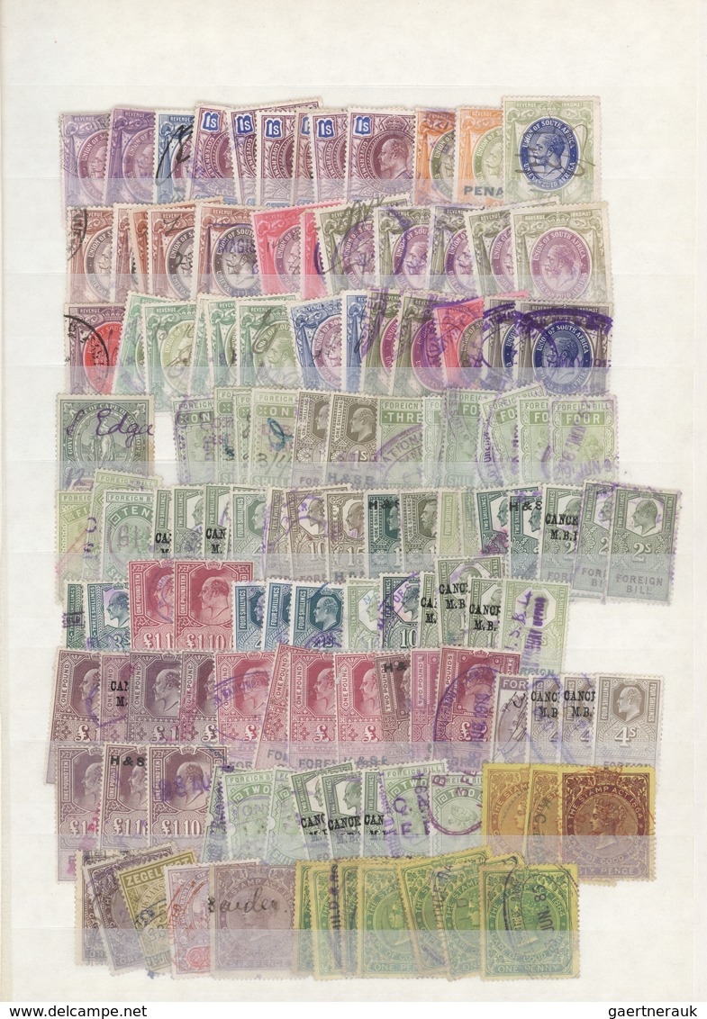 Südafrika: 1880/1930 (ca.), Fiscals, Accumulation Of Apprx. 270 Fiscals Stamps Of Cape, Transvaal, O - Oblitérés