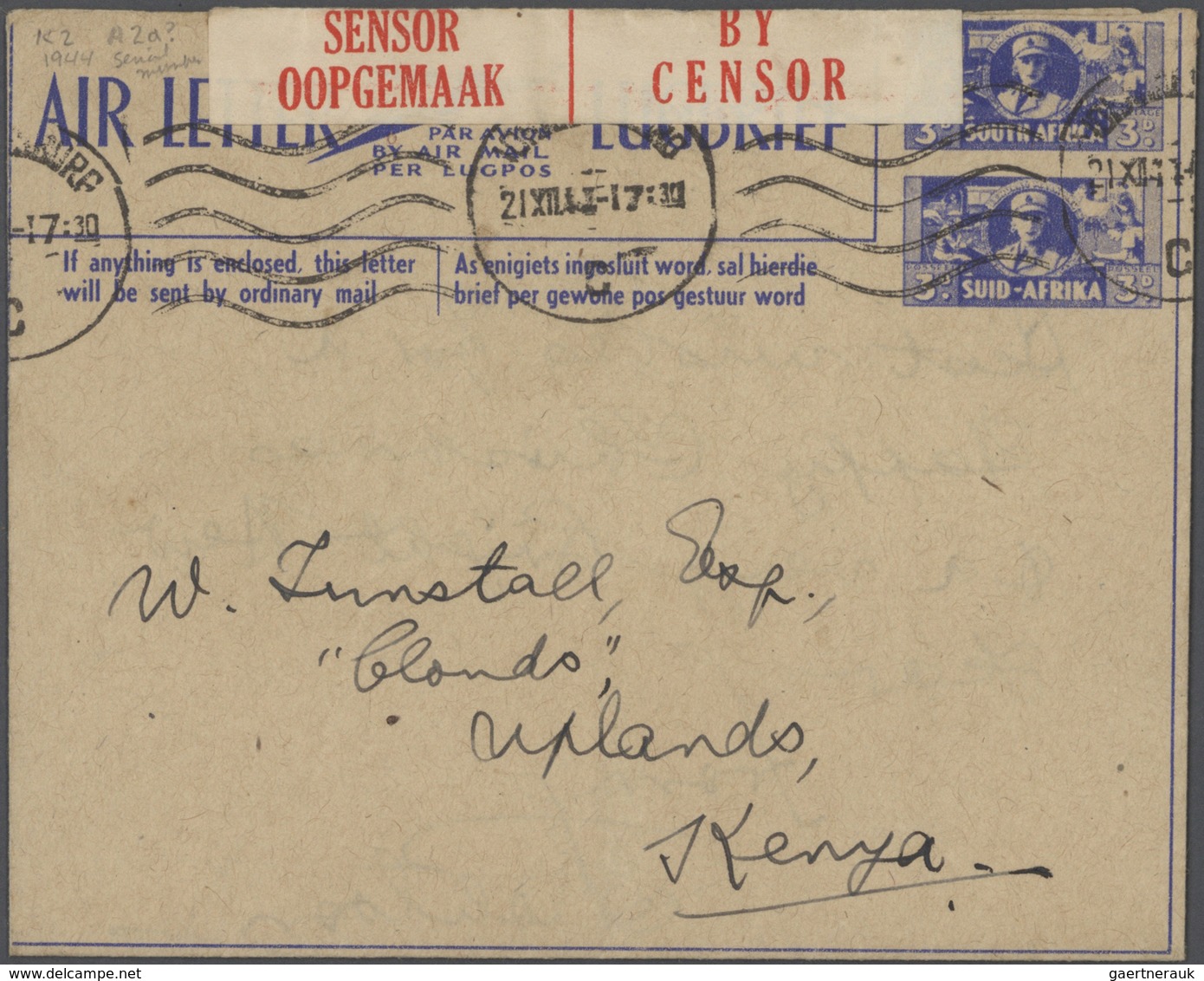 Südafrika: 1945/80 (ca.), AEROGRAMMES: Duplicated Accumulation Of About 280 Airletters, Lettercards - Oblitérés