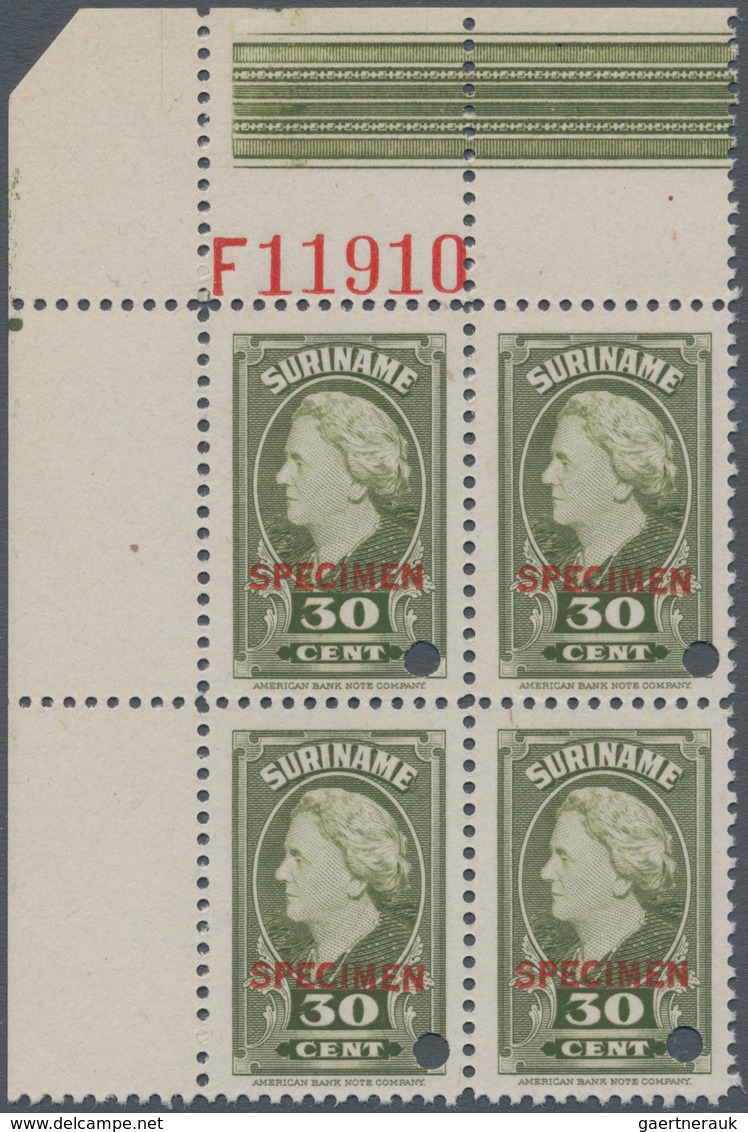 Surinam: 1945, Definitives "Wilhelmina" And Postage Dues, Assortment Of Apprx. 500 Stamps With "Spec - Surinam ... - 1975