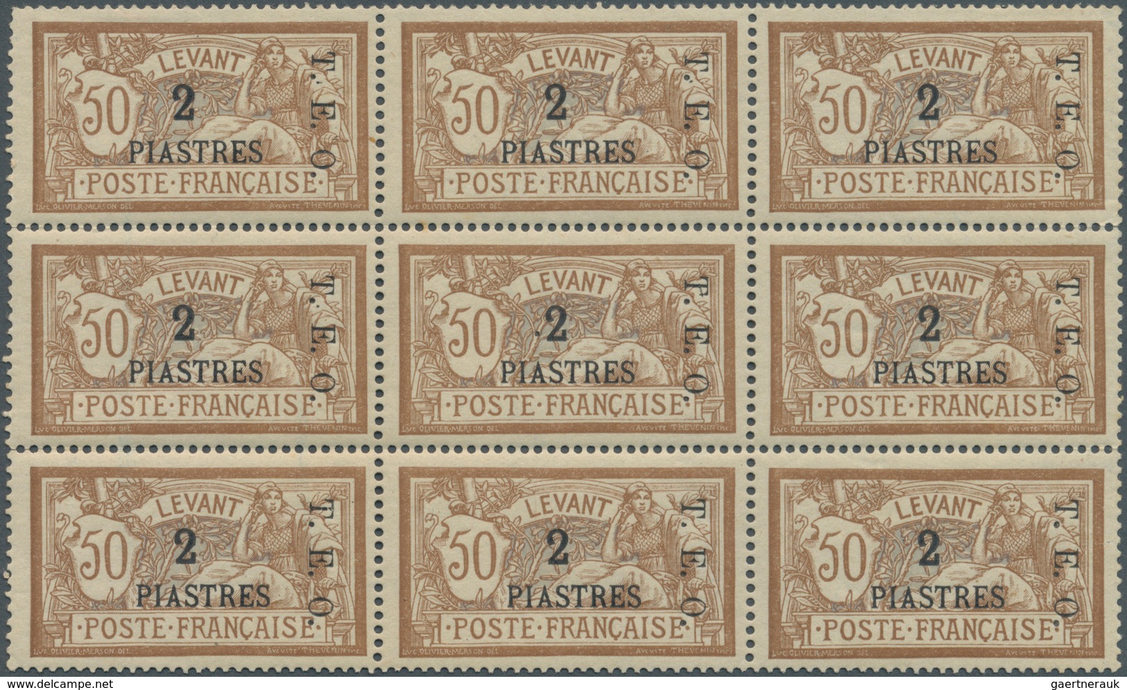 Syrien: 1919/1924, Varieties Of Overprint, Mint Assortment With Inverted Ovp./inverted Letter, Doubl - Siria