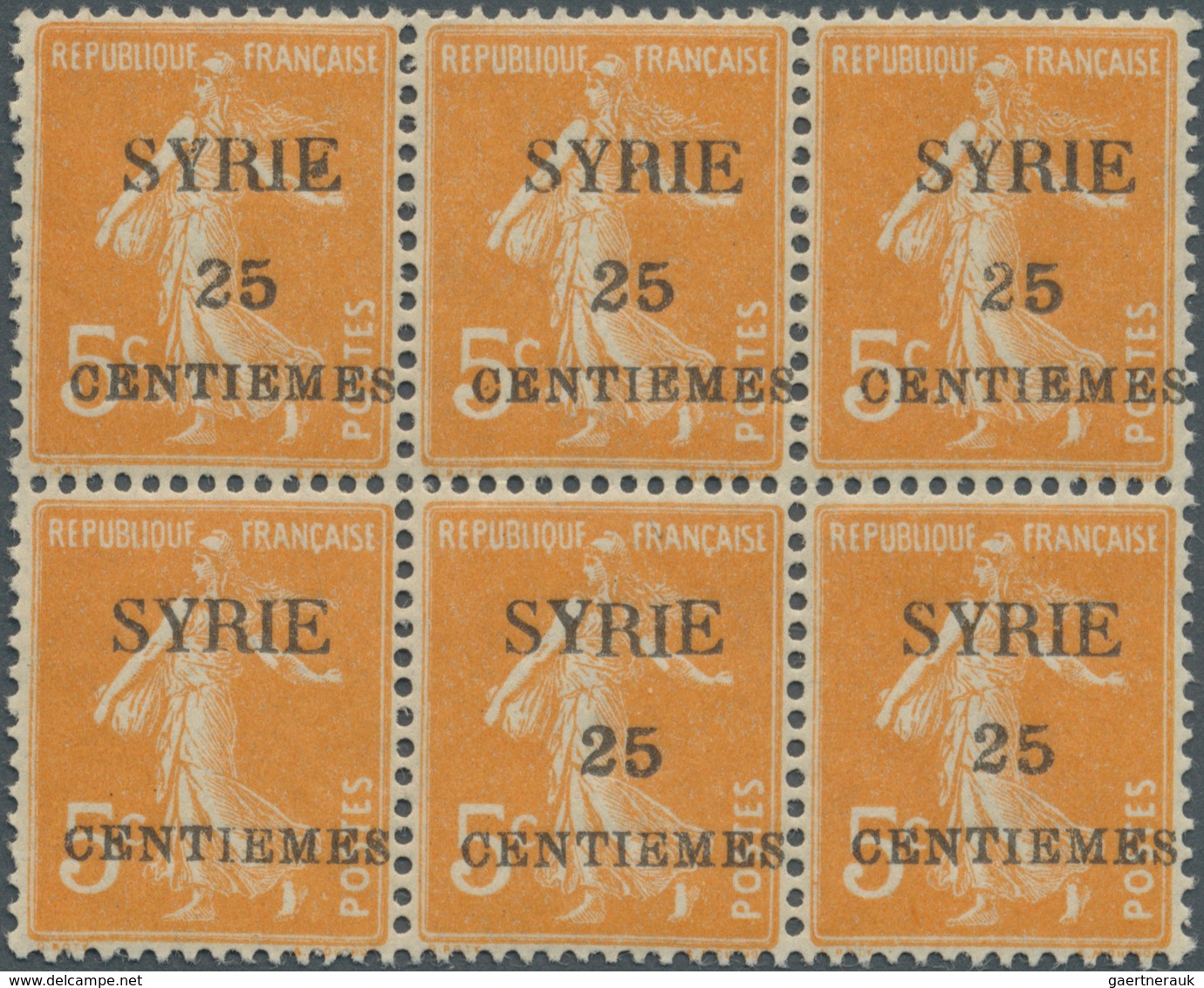 Syrien: 1919/1924, Varieties Of Overprint, Mint Assortment With Inverted Ovp./inverted Letter, Doubl - Syrie