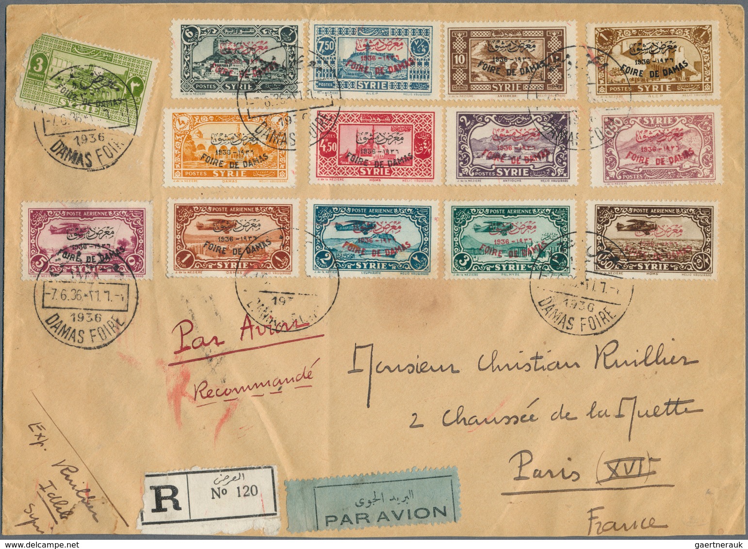 Syrien: 1919/1956, Collection On Stockpages Incl. Apprx. 53 Covers/cards/ppc With Many Interesting P - Syrie