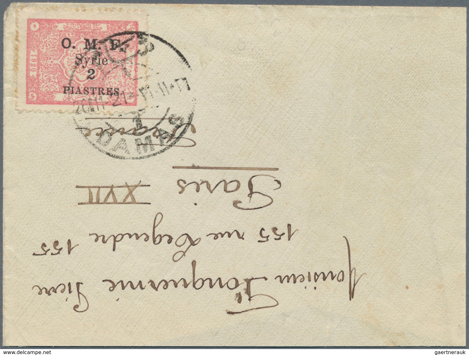 Syrien: 1919/1956, collection on stockpages incl. apprx. 53 covers/cards/ppc with many interesting p