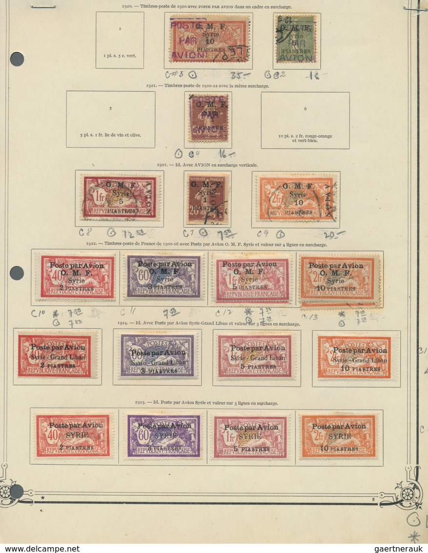 Syrien: 1920/1960 (ca.), Mainly Mint Collection/accumulation On Album Pages/stocksheets, Incl. Bette - Siria