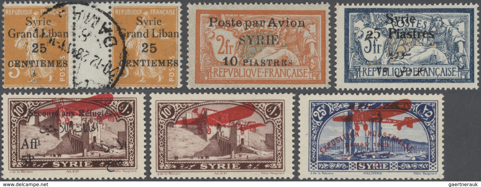 Syrien: 1920-50, Collection Starting Turkish Stamps With Syria Cancellations, First Issues With A Wi - Syrië