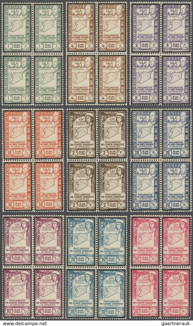 Syrien: 1930-1975, Mint Stock In Large Album With Sheets And Blocks, Including Early Air Mails, Over - Syrie