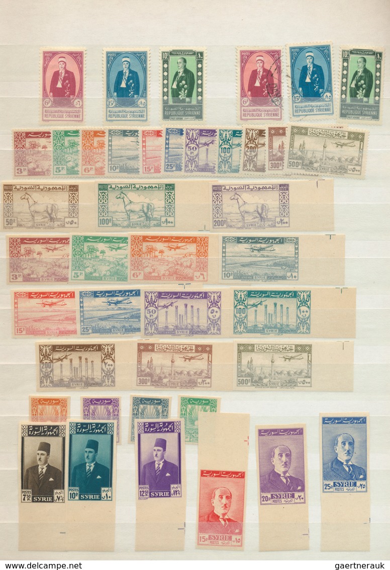 Syrien: 1942/1969, Chiefly Mint Collection/accumulation In A Stockbook, Also Incl. A Good Range Of I - Syrie