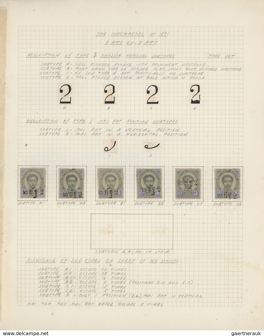 Thailand: 1887/1950, Mint Collection As The Part Of The Famous Specialized Alex Petrie Collection, O - Thaïlande