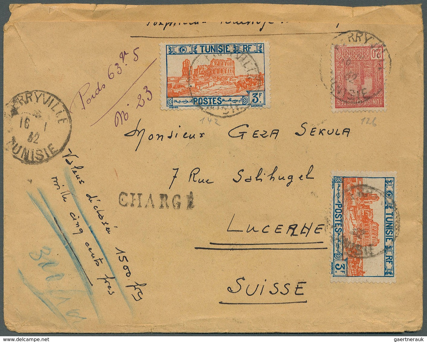 Tunesien: 1899/2005, Accumulation Of Nearly 180 Covers/cards, Mainly Commercial Mail, Comprising A V - Lettres & Documents