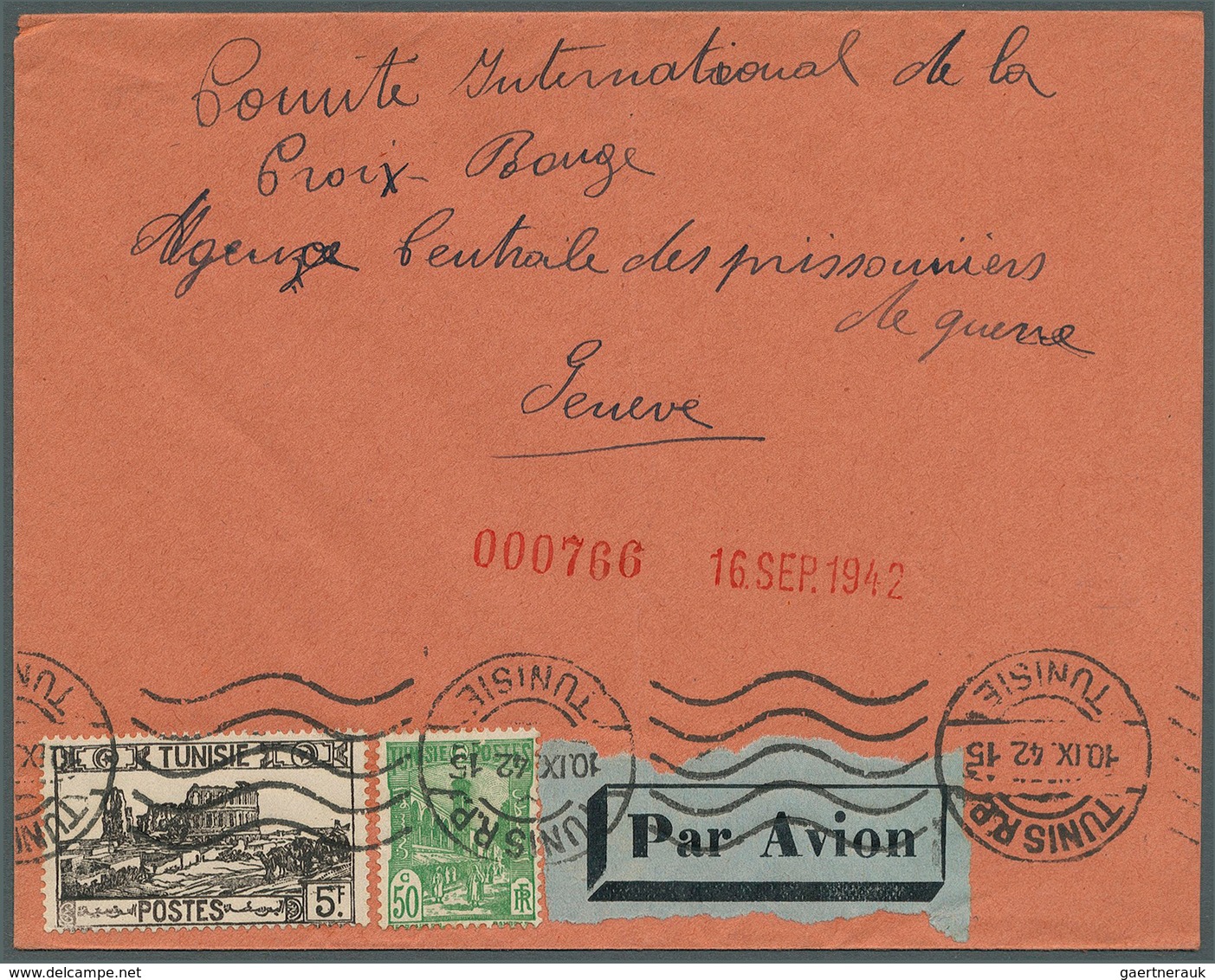 Tunesien: 1899/2005, accumulation of nearly 180 covers/cards, mainly commercial mail, comprising a v