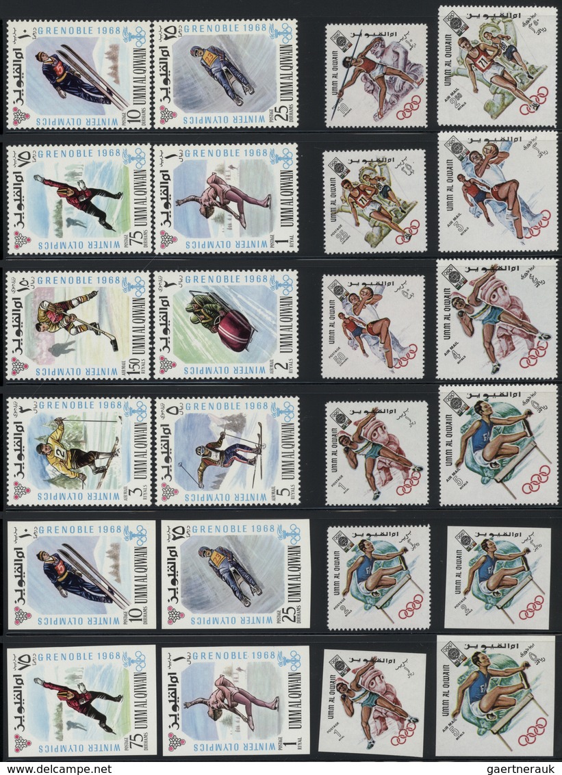 Umm Al Qaiwain: 1964/1971, Unmounted Mint Collection With Plenty Of Interesting Material, Attractive - Umm Al-Qiwain