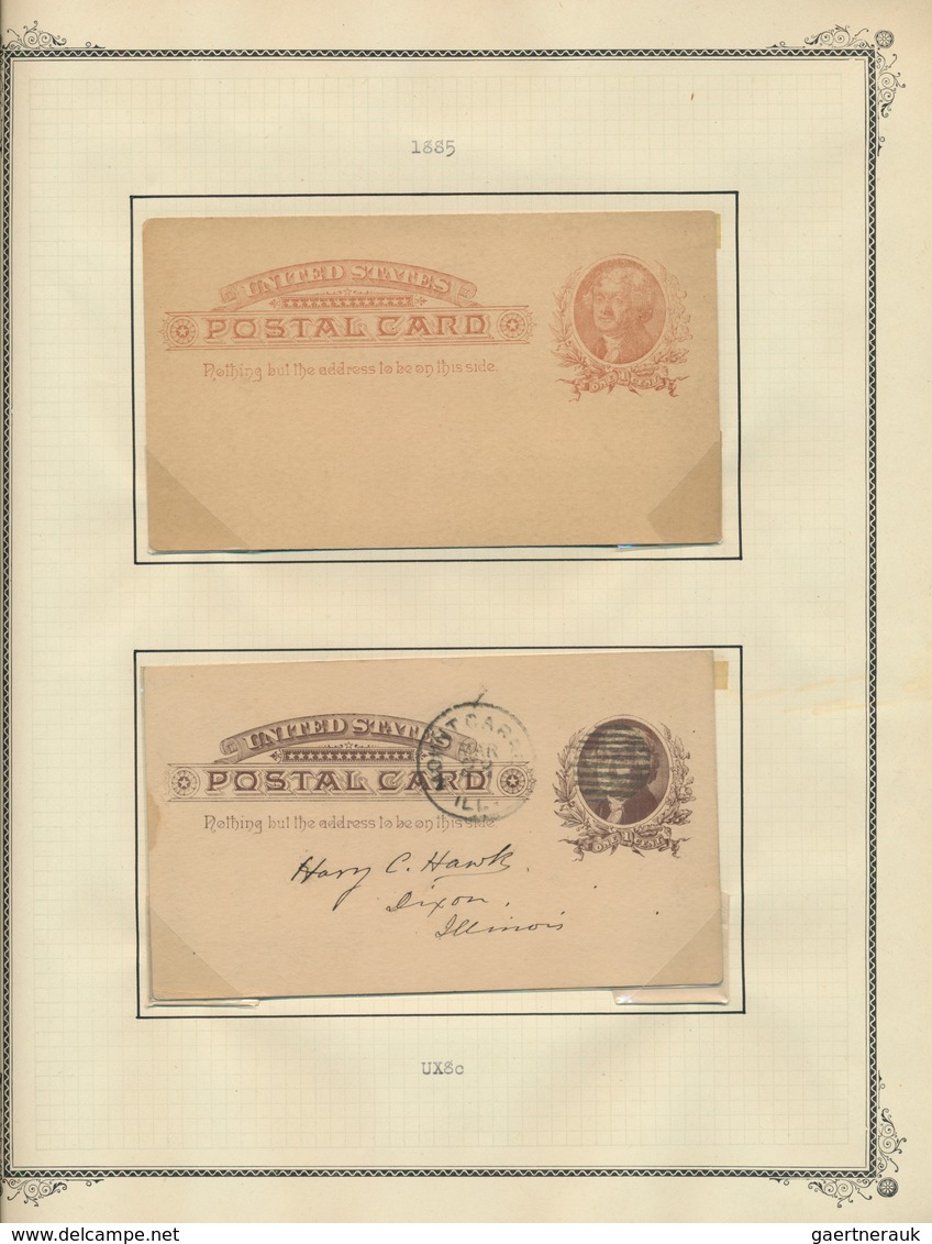 Vereinigte Staaten von Amerika - Ganzsachen: 1875-1918 ca.: Specialized collection of more than 900