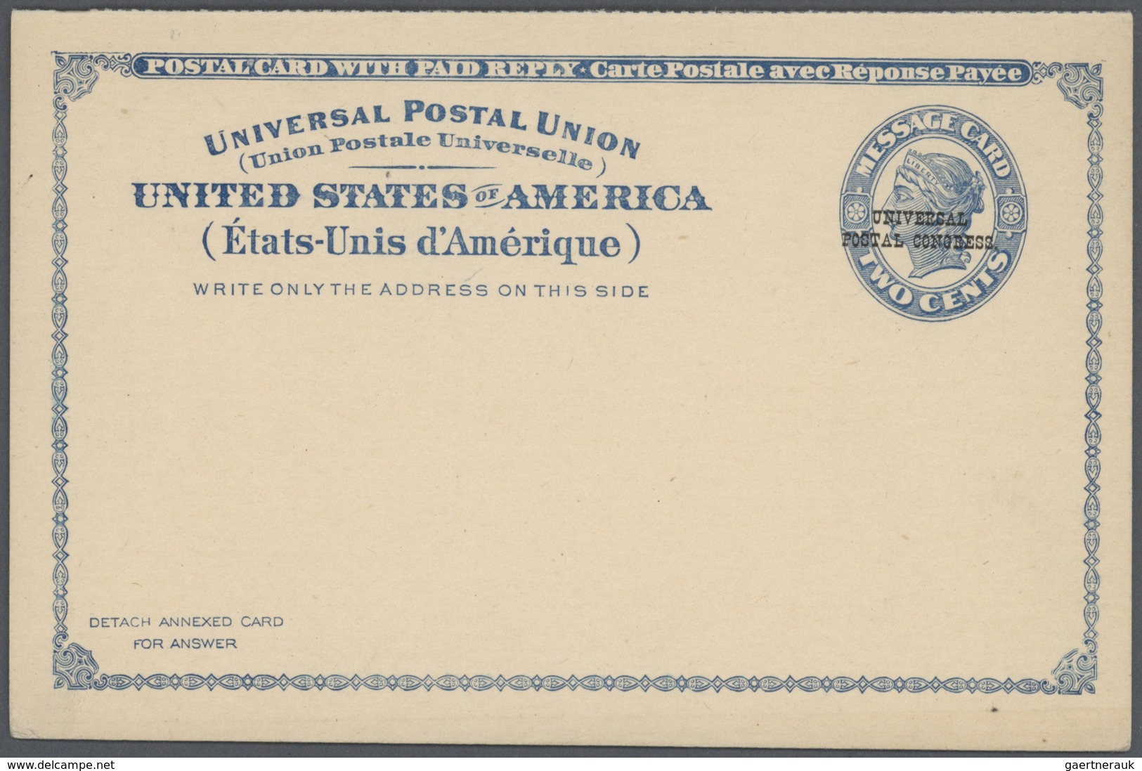 Vereinigte Staaten Von Amerika - Ganzsachen: 1897, "UNIVERSAL POSTAL CONGRESS POSTAL STATIONERIES" : - Otros & Sin Clasificación