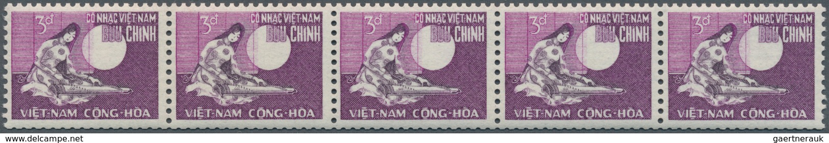 Vietnam-Süd (1951-1975): 1967, 3d. Mobile Postal Services, Lot Of 565 U/m Stamps, Mainly Within Stri - Viêt-Nam