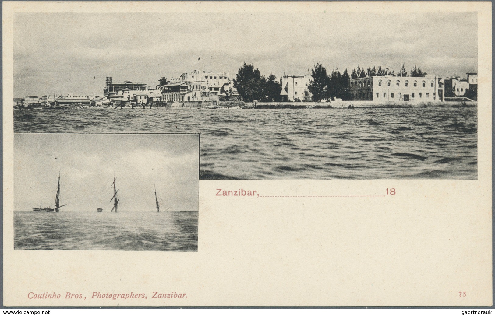 Zanzibar: 1890's-1930 ca. PICTURE POSTCARDS: Collection of about 150 picture postcards from Zanzibar