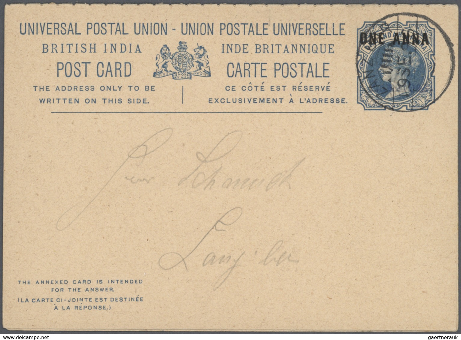 Zanzibar - Ganzsachen: 1893-96: Collection Of 12 Postal Stationeries Including 1893 Used Indian P/s - Zanzibar (...-1963)