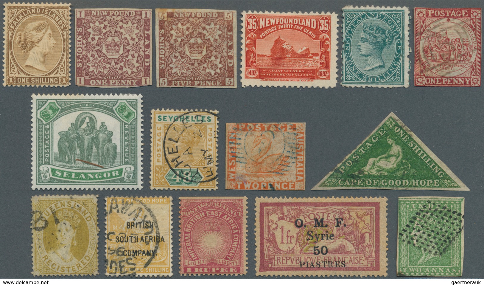 Alle Welt: 1850/1960 (ca.), Accumulation In Large Box With Stamps Throughout The Whole World With A - Colecciones (sin álbumes)