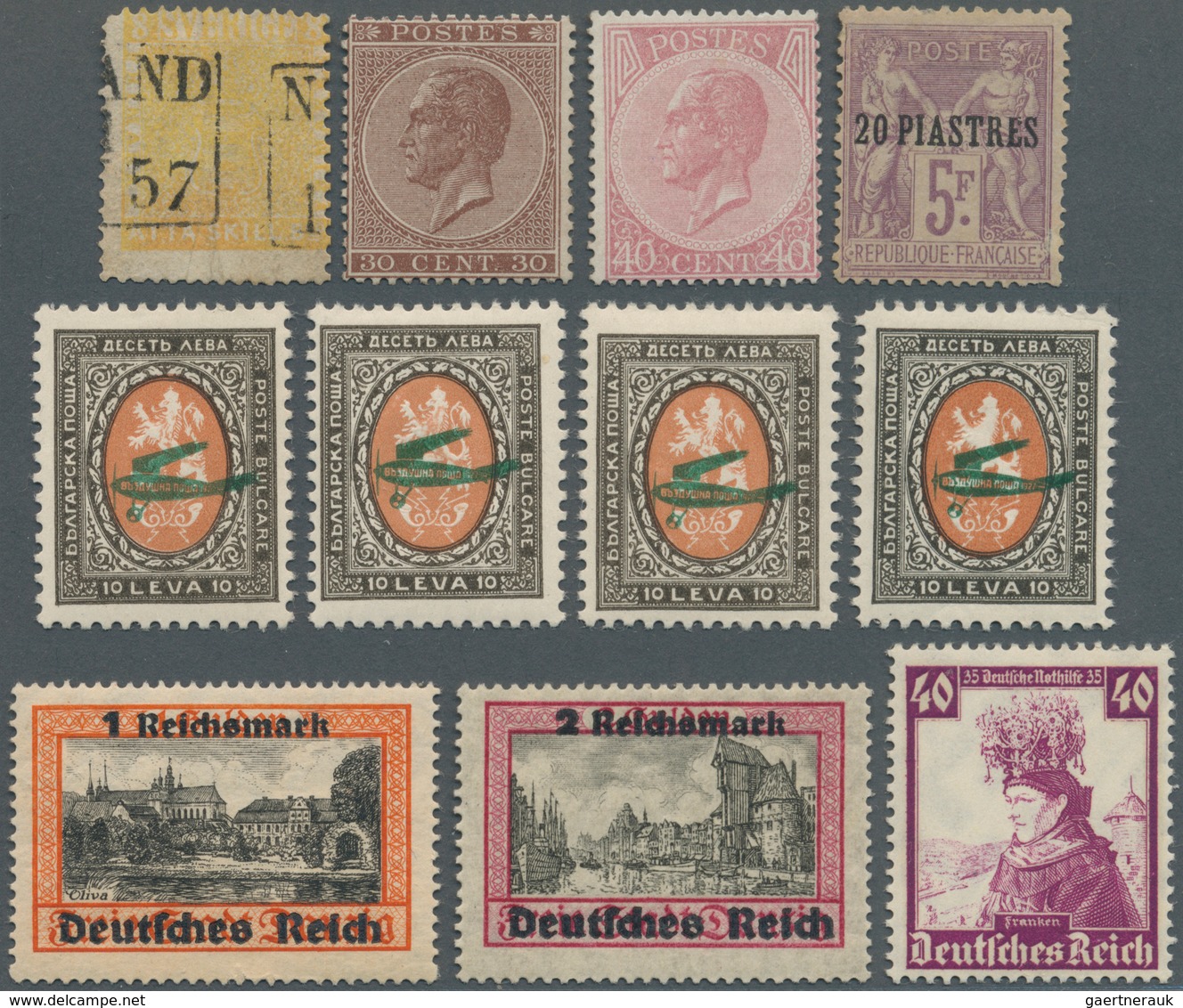 Alle Welt: 1850/1960 (ca.), Accumulation In Large Box With Stamps Throughout The Whole World With A - Colecciones (sin álbumes)