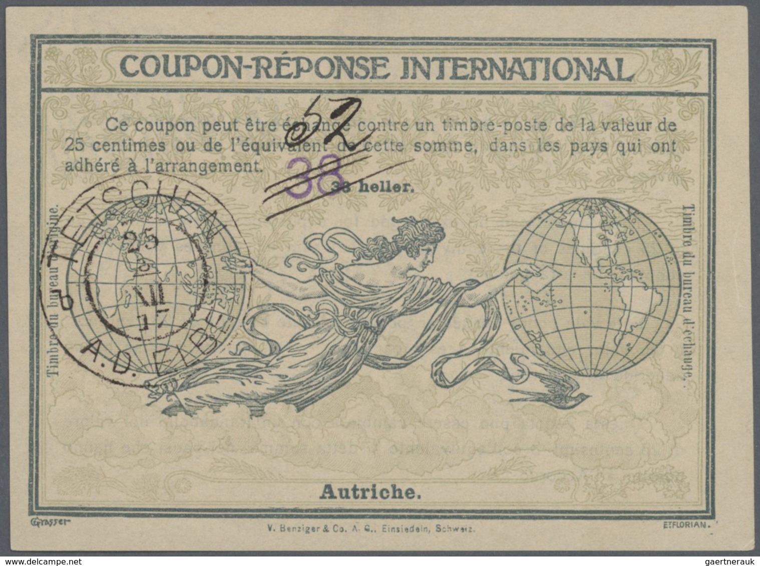 Alle Welt: 1907 Onwards - INTERNATIONAL REPLY COUPONS (Internationale Antwortscheine): Specialized A - Colecciones (sin álbumes)