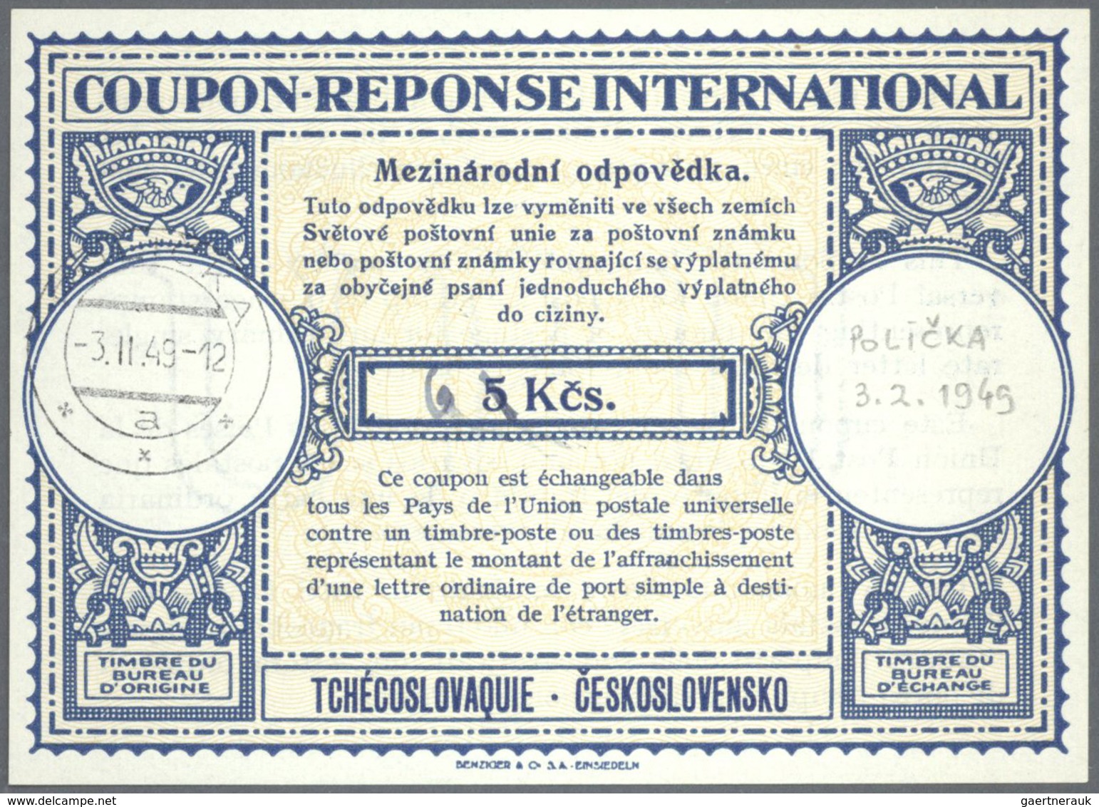 Alle Welt: 1907 onwards - INTERNATIONAL REPLY COUPONS (Internationale Antwortscheine): Specialized a