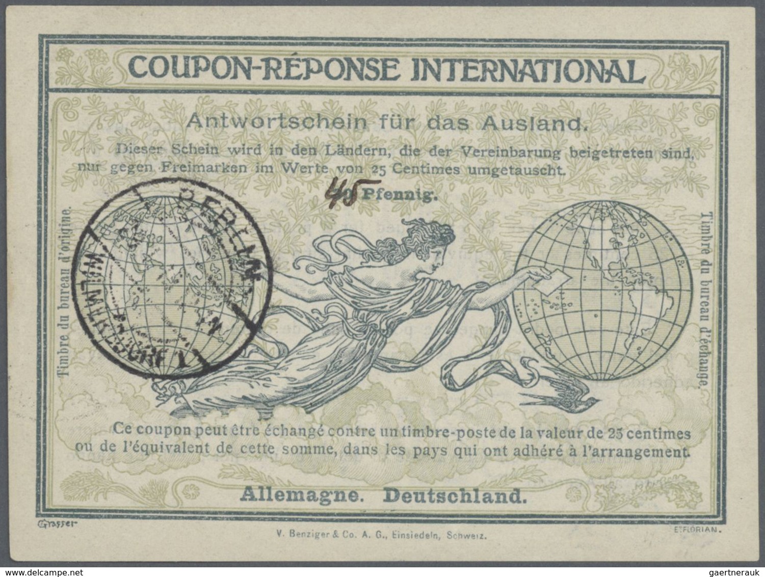 Alle Welt: 1907 onwards - INTERNATIONAL REPLY COUPONS (Internationale Antwortscheine): Specialized a