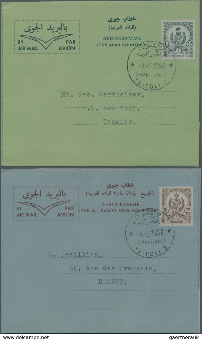 Übersee: 1900-70, Album Containing Early Covers And Cards From Egypt With Good Part Air Letter Posta - Autres & Non Classés