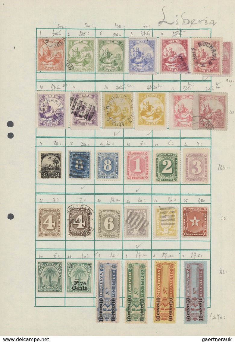 Afrika: 1879/1950 (ca.), Used And Mint Collection On Album Pages From Early Issues, Comprising E.g. - Otros - África