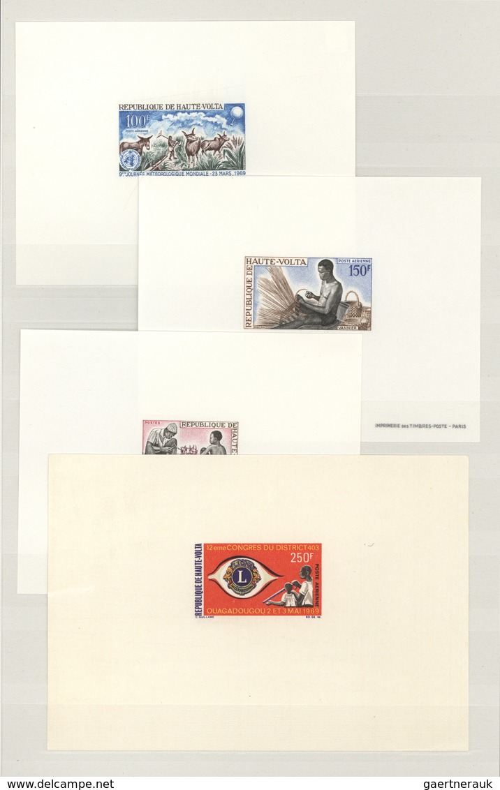 Afrika: 1968/1969, French Africa, Collection Of Apprx. 175 Different Epreuve De Luxe, Comprising Cen - Otros - África