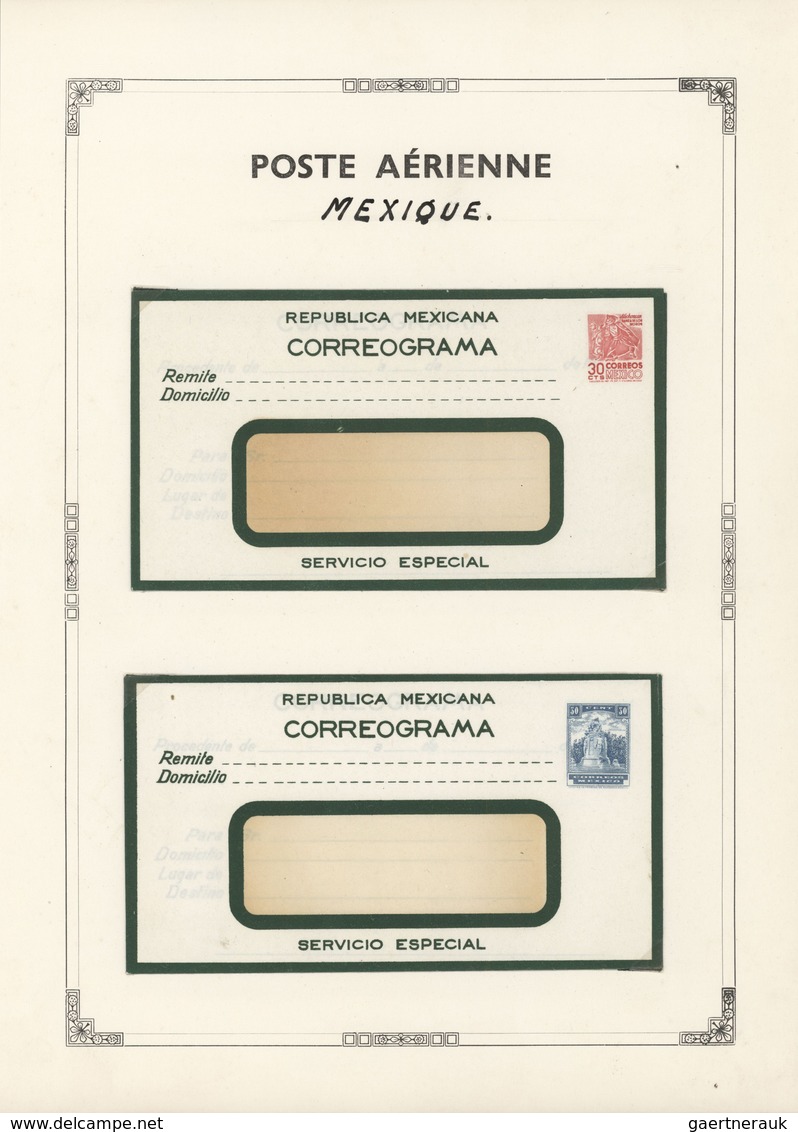 Amerika: 1935/1958 Ca., AIR LETTERS And AIRMAIL STATIONERIES, Comprehensive Collection With Ca.90 Ai - Autres - Amérique