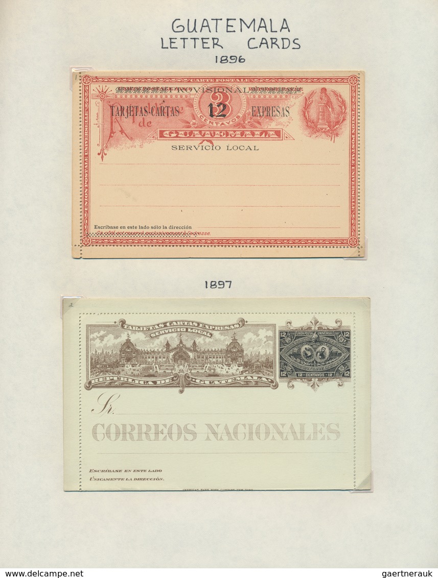Mittel- Und Südamerika: 1875/1950 Ca., POSTAL STATIONERIES: Comprehensive Collection With Ca.180 Dif - Otros - América