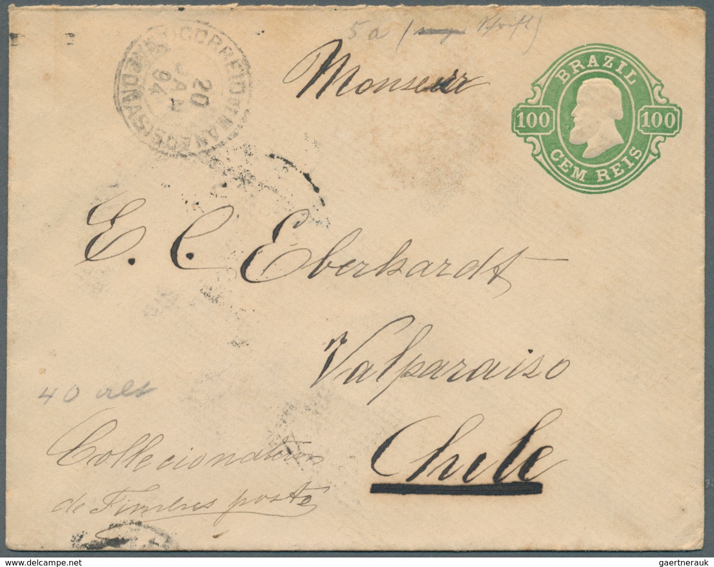 Mittel- Und Südamerika: 1880/1920 (ca.), Nice Lot With Over 450 Postal Stationaries, With Brasil, Gu - Otros - América