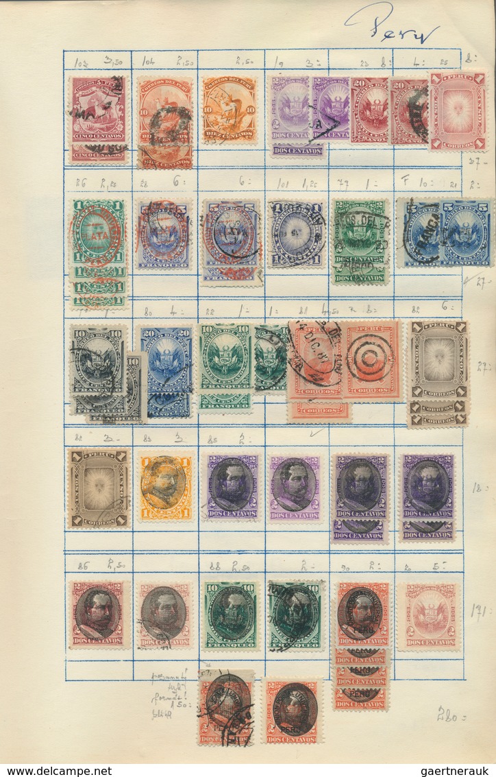 Südamerika: 1843/1960 (ca.), Used And Mint Collection On Album Pages With Main Value In The Classic - Autres - Amérique