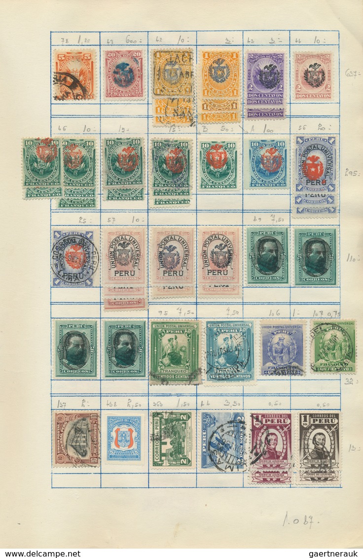 Südamerika: 1843/1960 (ca.), Used And Mint Collection On Album Pages With Main Value In The Classic - Autres - Amérique