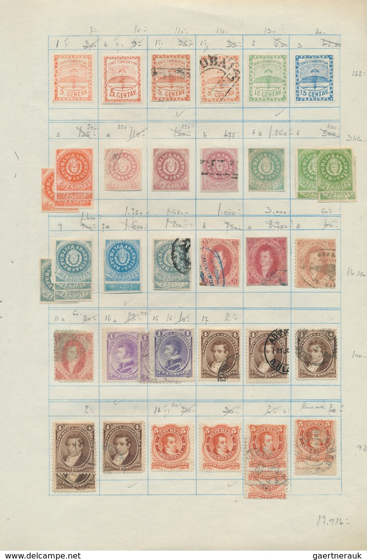 Südamerika: 1843/1960 (ca.), Used And Mint Collection On Album Pages With Main Value In The Classic - Autres - Amérique