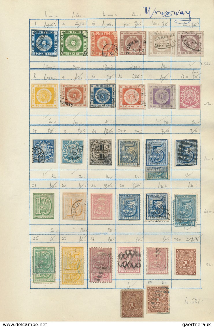 Südamerika: 1843/1960 (ca.), Used And Mint Collection On Album Pages With Main Value In The Classic - Autres - Amérique