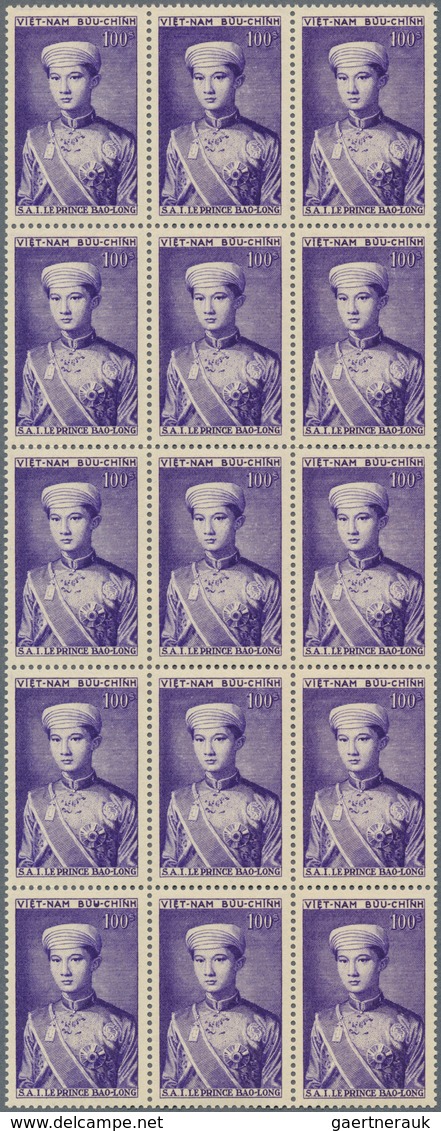 Asien: 1954/1967, U/m Investment Lot Of Apparently Only Complete Sets, Comprising Vietnam, Laos, Ade - Otros - Asia