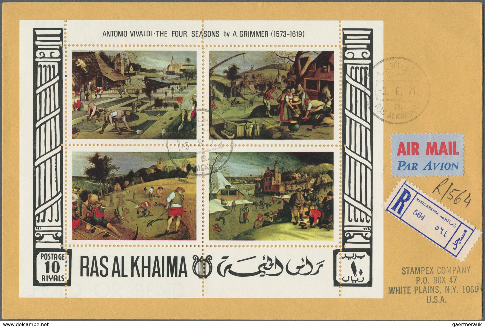 Asien: 1958/1972, ARAB STATES, Group Of 14 Covers (mainly Unaddressed Envelopes) Comprising Yemen, R - Autres - Asie