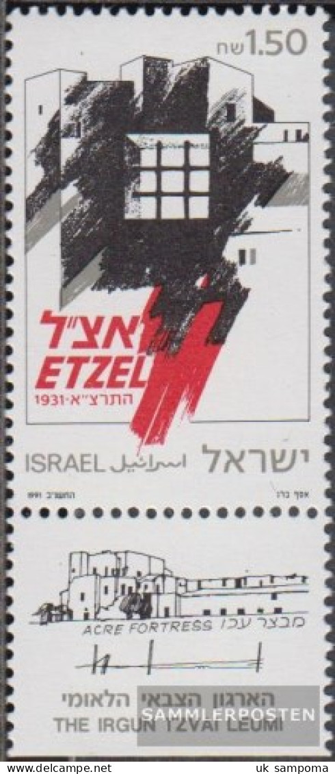 Israel 1205 With Tab (complete Issue) Unmounted Mint / Never Hinged 1991 Founding Etzel - Unused Stamps (with Tabs)