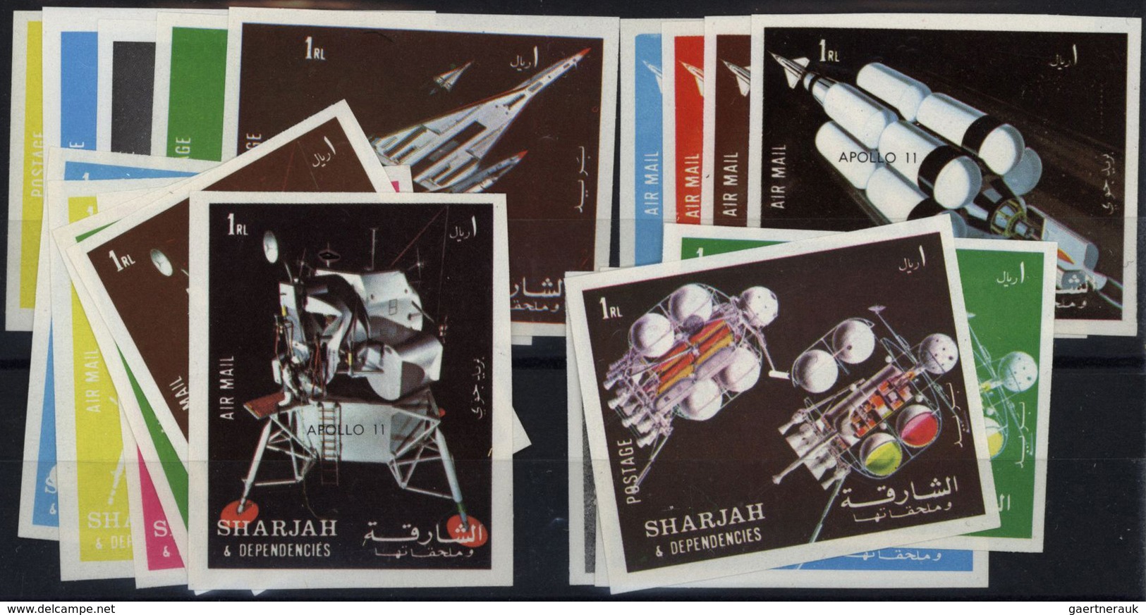 Asien: 1965/1995 (ca.), ARAB STATES, balance in several albums/loose material, comprising Sharjah, S