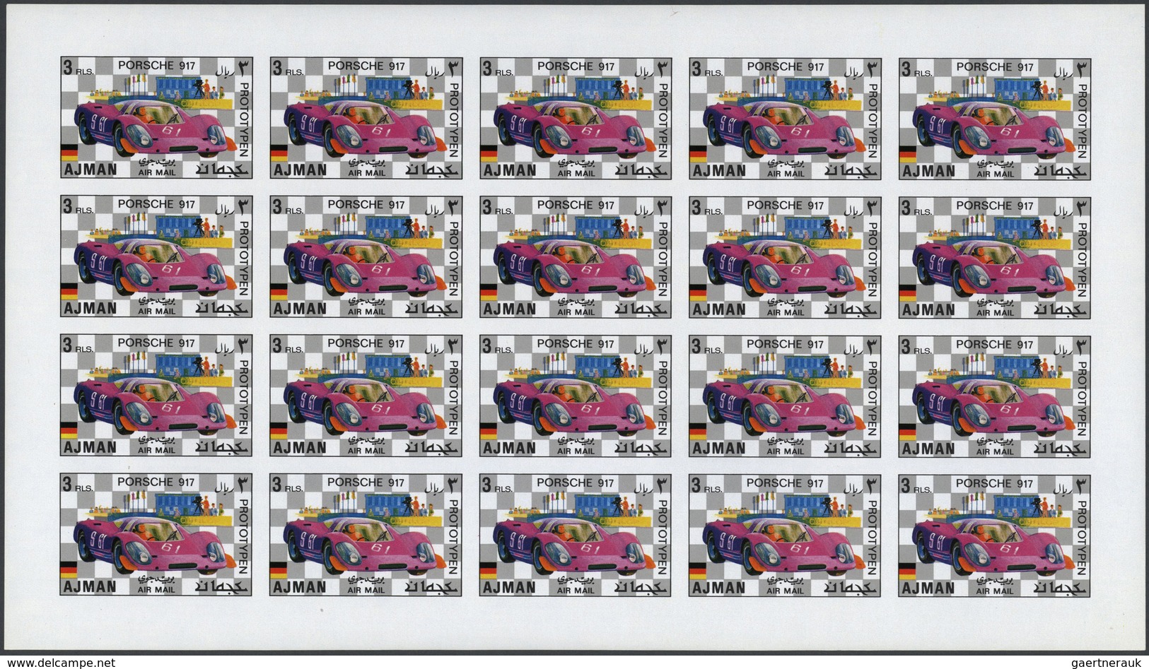 Asien: 1967/1972, GULF STATES, U/m Accumulation Of Complete Sheets, Comprising Ajman, Manama, Fujeir - Sonstige - Asien