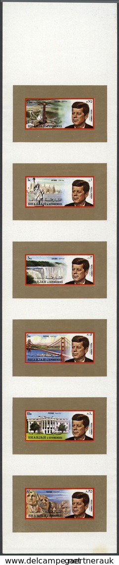 Asien: 1970/1979, GULF STATES, Mint Assortment Of Complete Sheets, Progressive Proofs, Attractive Th - Asia (Other)
