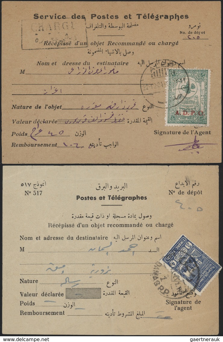 Naher Osten: 1890-1980, 75 covers / cards Near East, French and British Fieldpost, Syria and Lebanon