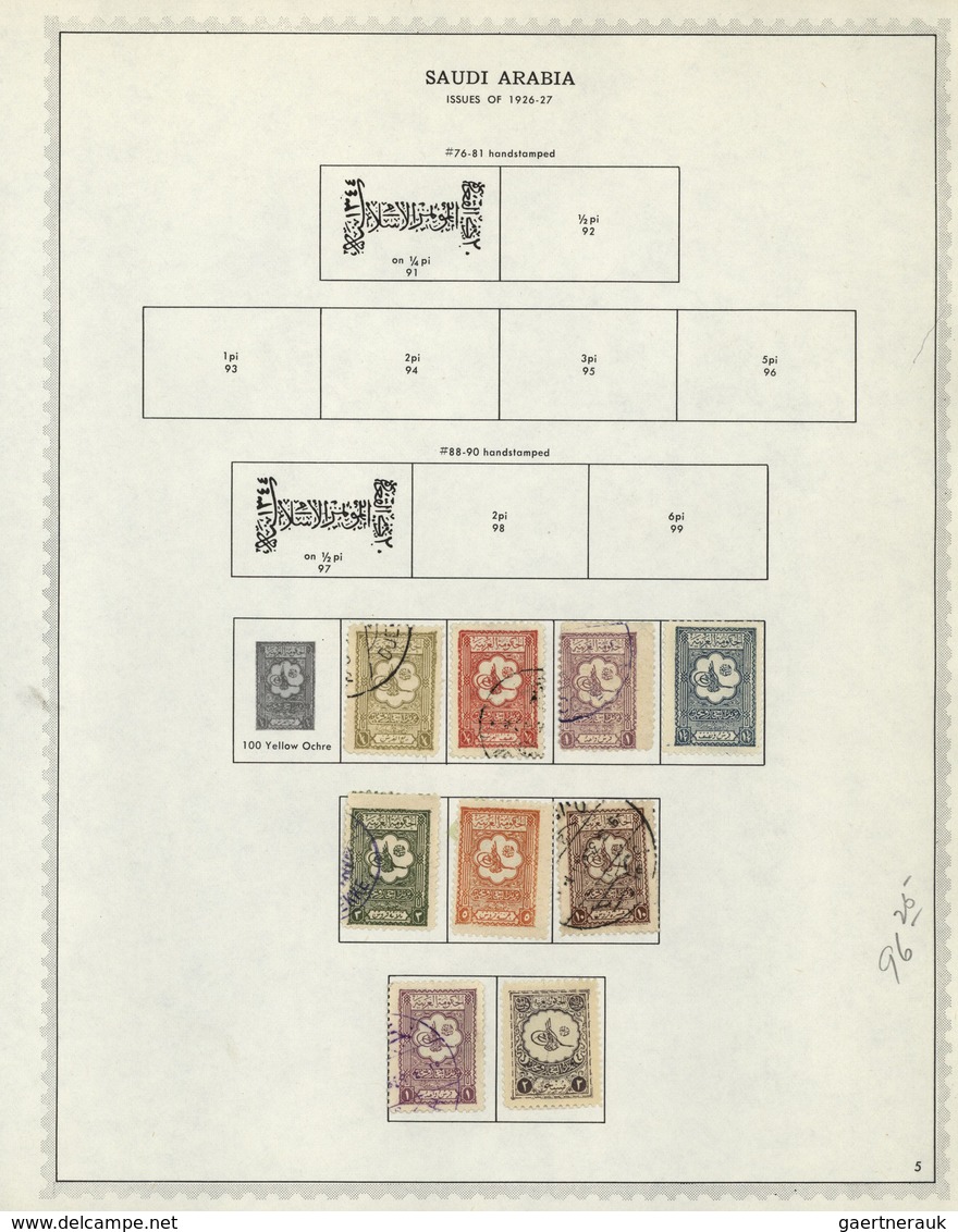 Naher Osten: 1918/1968, Near/Middle East, used and mint collection of Iraq, Jodan, Lebanon, Hejaz/Sa