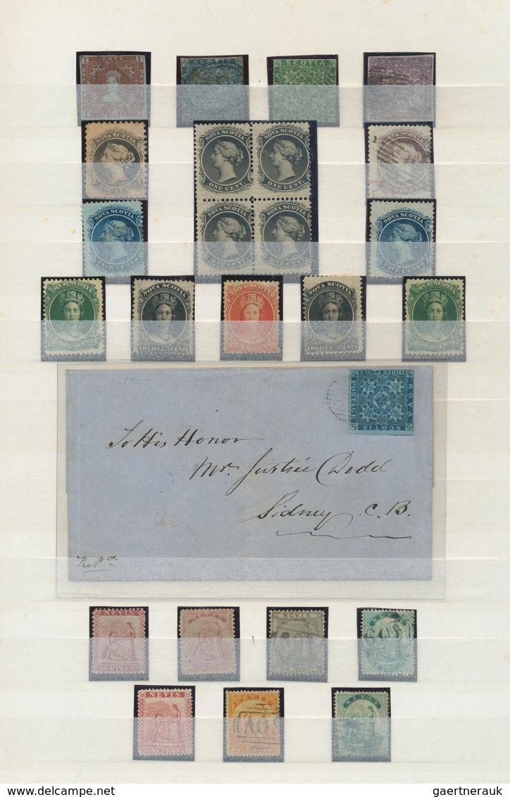 Britische Kolonien: 1851/1910 (ca.), British America, comprehensive used and mint collection in a th