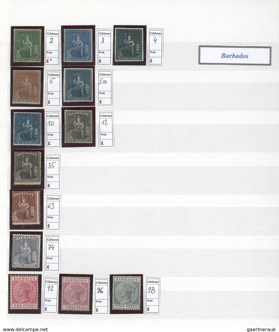 Britische Kolonien: 1851-1901: Mint Collection Of About 550 Queen Victoria Stamps From Various Briti - Otros & Sin Clasificación