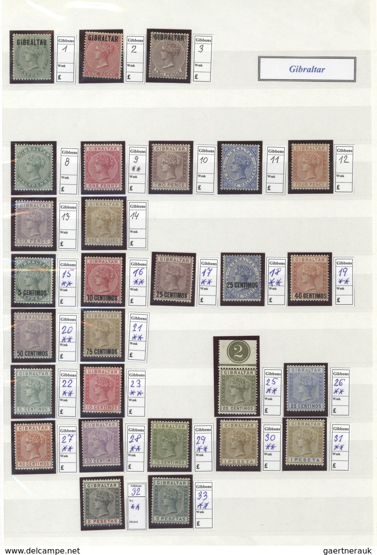 Britische Kolonien: 1851-1901: Mint collection of about 550 Queen Victoria stamps from various Briti