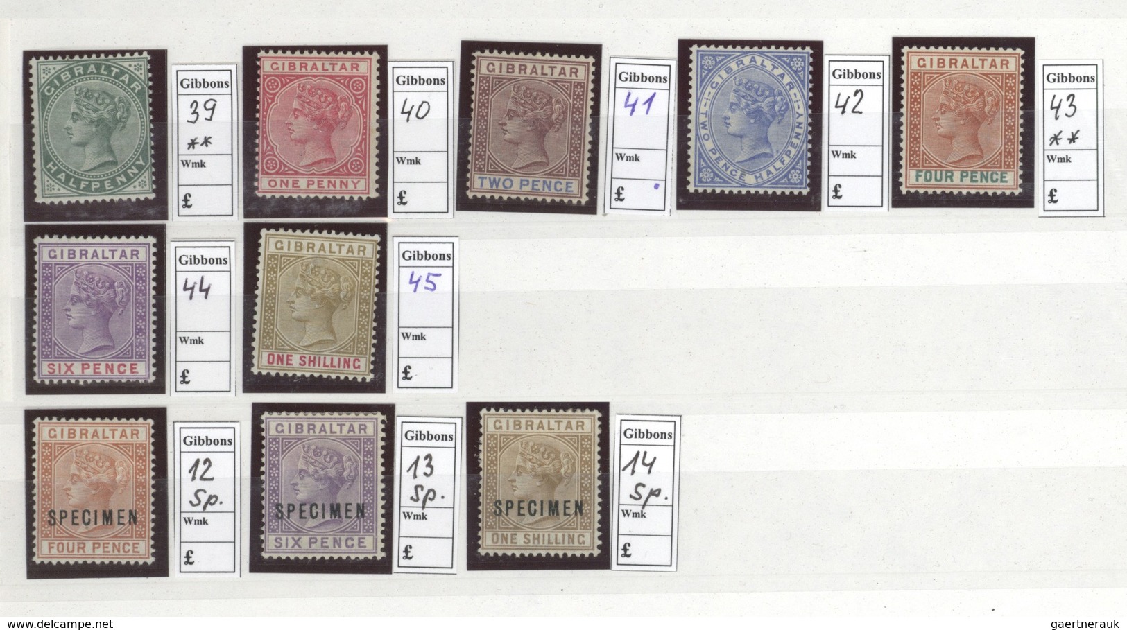 Britische Kolonien: 1851-1901: Mint collection of about 550 Queen Victoria stamps from various Briti