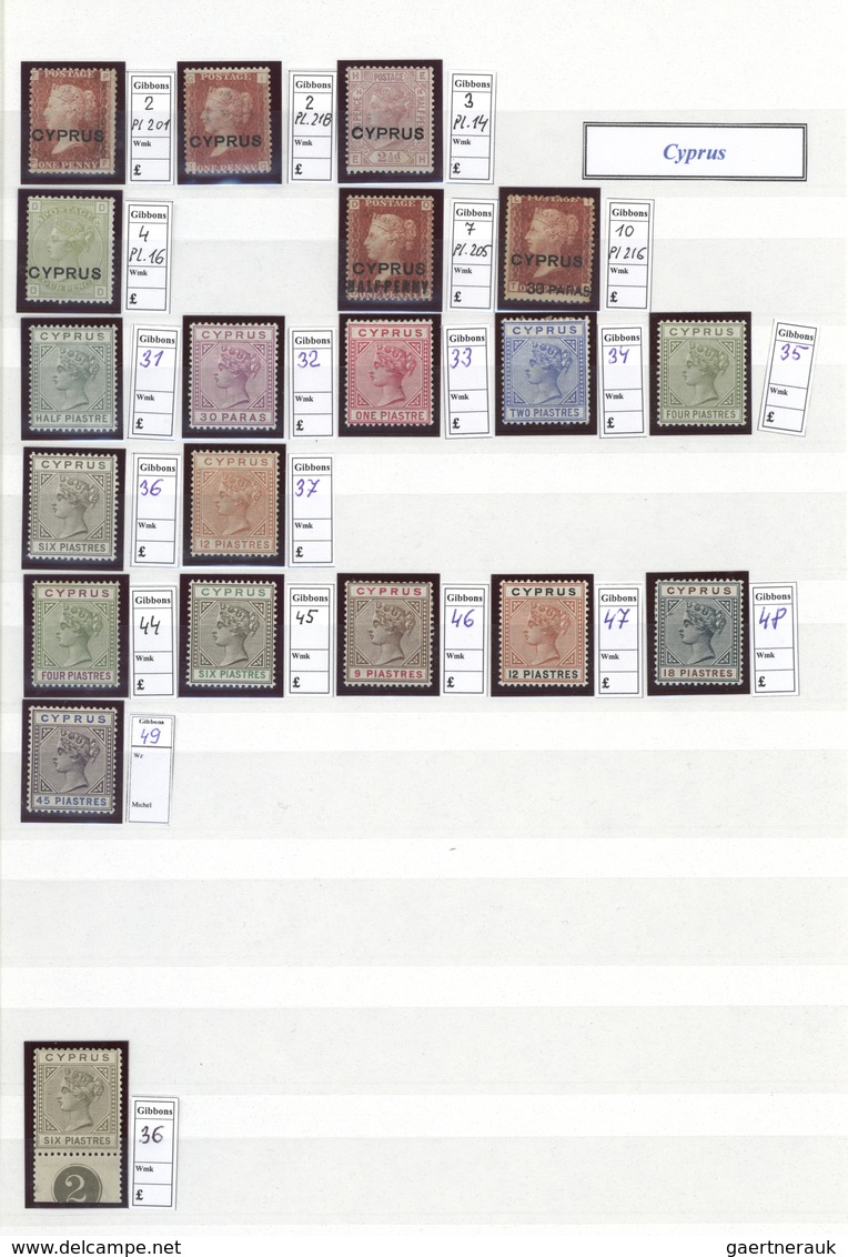 Britische Kolonien: 1851-1901: Mint collection of about 550 Queen Victoria stamps from various Briti