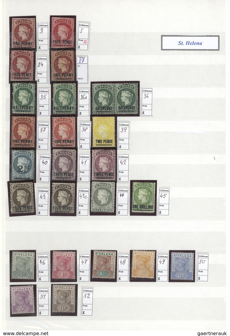 Britische Kolonien: 1851-1901: Mint collection of about 550 Queen Victoria stamps from various Briti