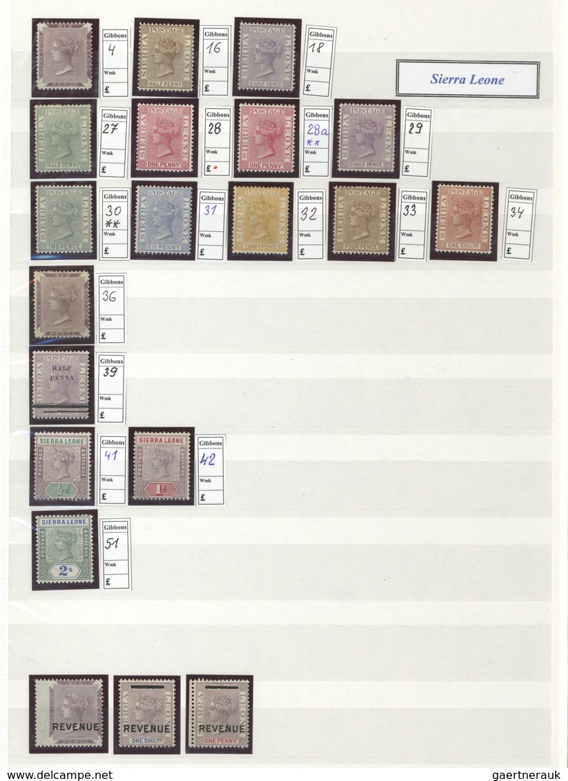 Britische Kolonien: 1851-1901: Mint collection of about 550 Queen Victoria stamps from various Briti